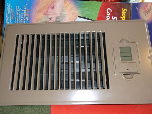 NEW VENT MISER PROGRAMMABLE ENERGY SAVING VENT FITS DUCT SZ 6 X 12 BROWN DIGITAL