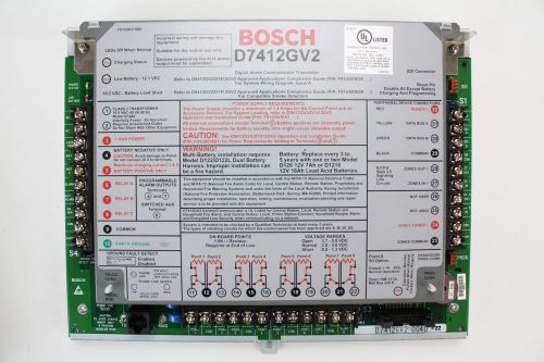 BOSCH F01U004071 D7412GV2 FIRE ALARM DACT DIGITAL ALARM COMMUNICATOR TRANSMITTER
