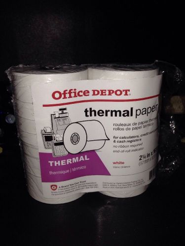 Single-Ply Thermal Paper Rolls 2-1/4 X 165 Ft White 4/Pack [Office Product]