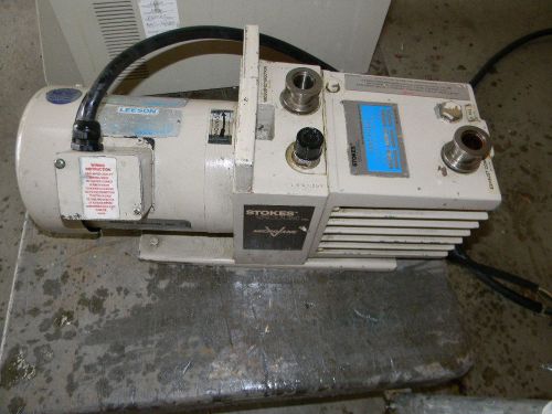 Stokes dual stage rotary vacuum pump model 005-2, in good condition, see video for sale