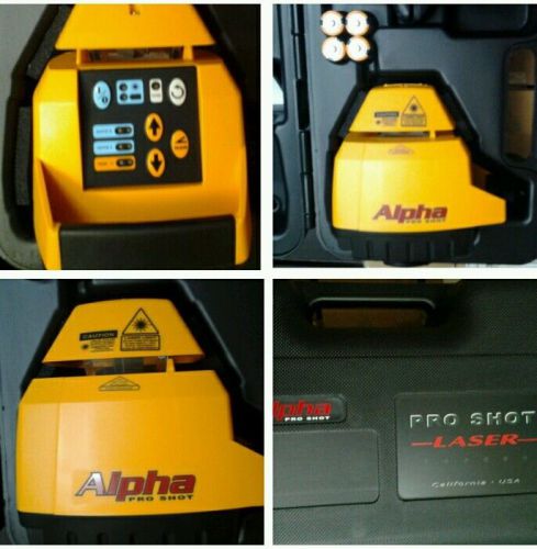 ROTATING LASER LEVEL AUTOMATIC ALPHA PRO SHOT KIT