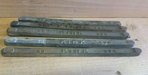 108oz KIRK 50A Lead Weight Solder Bars Lot of 5