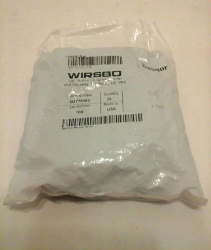 Wirsbo Uponor 1/2x1/2 PLS Coupling  Q4775050  Bag of 25 pcs.