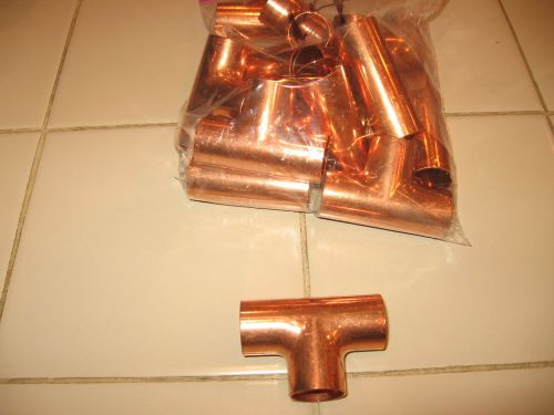 3/4 x 3/4 x 3/4 copper T  plumbing fitting