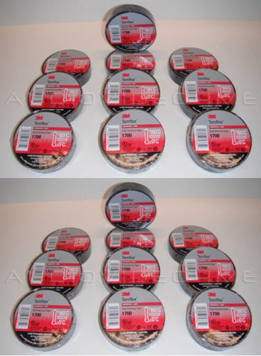 Qty 20 rolls pack of new 3m temflex 1700 black electrical tape 60&#039; foot  x 3/4&#034; for sale