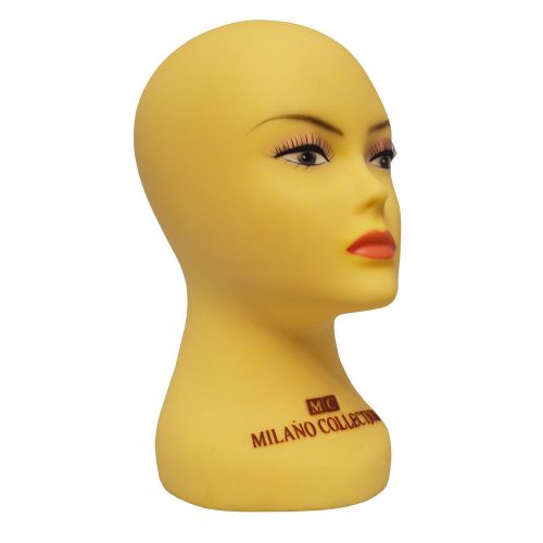 New MILANO COLLECTION Mannequin Wig Head / Hat Stand Silicone T Pin Compatible