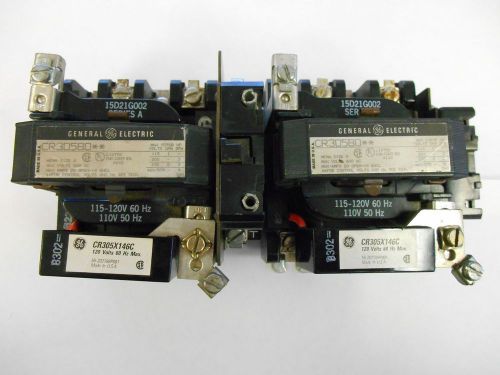 LOT OF TWO GENERAL ELECTRIC SIZE 0 STARTERS CR30580** CR305X146C