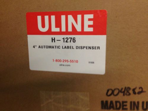 Uline 4&#034; high-speed low-maintenance automatic label dispenser h-1276 115v nnb for sale