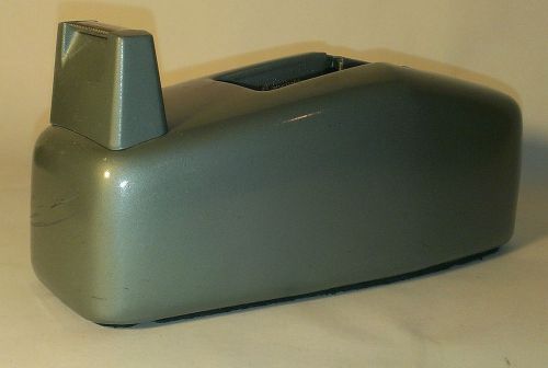 Vintage Scotch 3M Desk Tape Dispenser Heavy Duty Cast Metal Industrial Gray USA