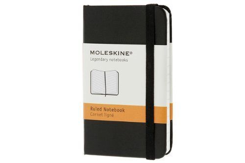 Moleskine Classic Notebook, Extra Small, Ruled, Black, Hard Cover (2.5 x 4)
