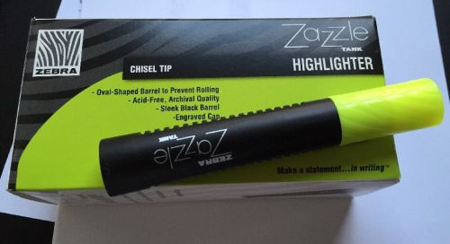 Zebra Pen Corporation Zazzle Tank Highlighter Green_yellow Set of 12