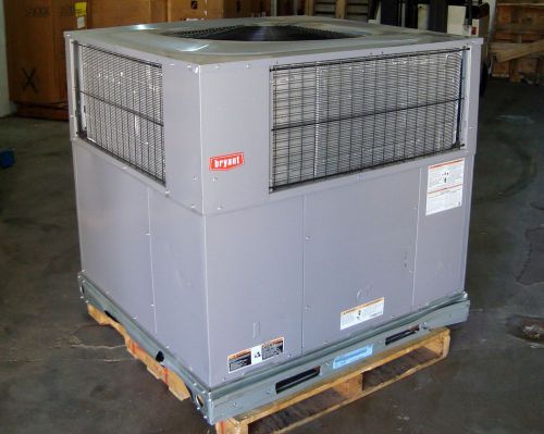 Bryant carrier 5 ton rooftop packaged ac unit w/ gas heat, 208/230v 3 ph - new for sale