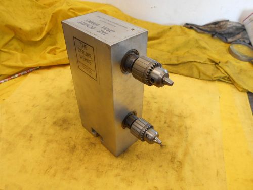 Deburr werks double drill chuck head modular deburring tool holder g&amp;g usa for sale
