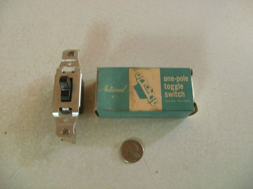 Vintage National Tool One Pole electrical Toggle Switch brown #7313