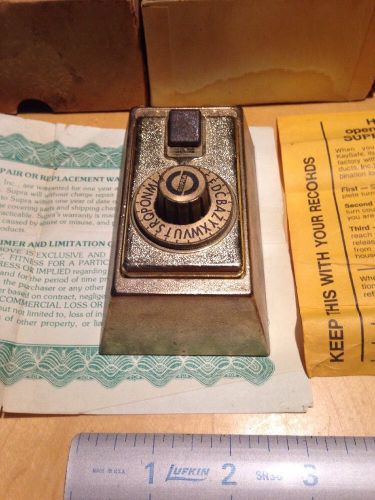 Vintage Supra Series S5 Lock Box Key Safe for key Surface Wall Mount S 5 New O.S