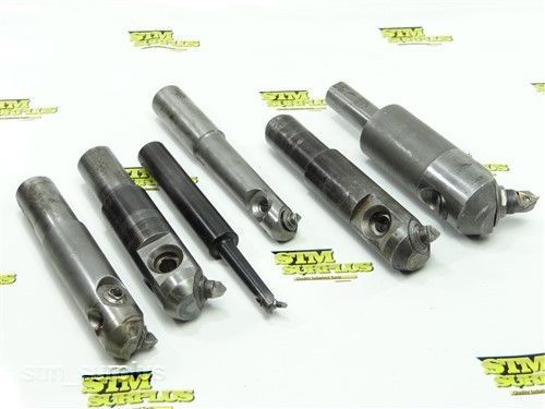LOT OF 6 CARBIDE TIPPED MICRO BORING BARS 15/32&#034; TO 2&#034; DEVLIEG
