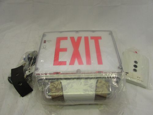 THOMAS &amp; BETTS WWSVX12N1RD4X2MI RED EMERGENCY EXIT LIGHT **NIB**