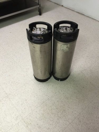 Lot of Two Cornelius Ball Lock 5 Gallon Keg 8.5&#034;X25&#034; NSF  ....NO RESERVE PRICE!!