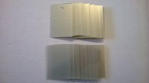 P24  lot of 165 pcs  rectangular plastic protective covers 3-7/16&#034;x2-5/16&#034;x1/64&#034; for sale
