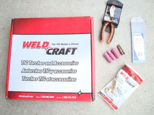 WELD CRAFT WP-17-25-R 25ft 125Amp Air-Cooled Complete TIG Welding Torch Package