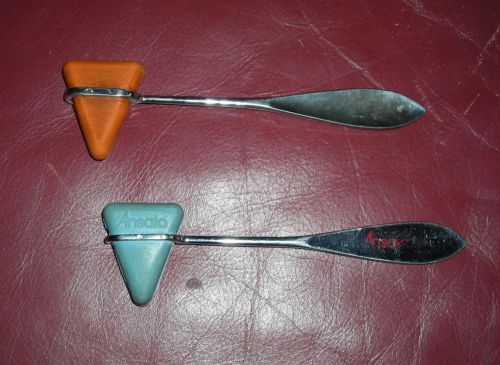 2 ORIGINAL REFLEX MEDICAL HAMMERS ONE MARKED ANSAID THE OTHER UNKNOWN