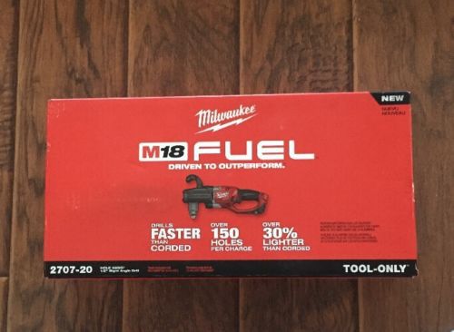 Milwaukee 2707-20 M18 FUEL HOLE HAWG 1/2&#034; Right Angle Drill (Bare Tool) New