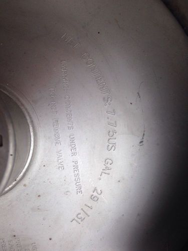 EMPTY STAINLESS STEEL 1/4 BARREL BEER KEG 7.75 Gallon -