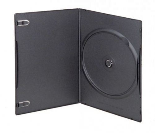 200 super slim black single dvd cases 5mm for sale