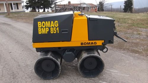 BOMAG BMP 851 TRENCH COMPACTOR 2 CYL HATZ DIESEL SMOOTH DRUM REMOTE CONTROL