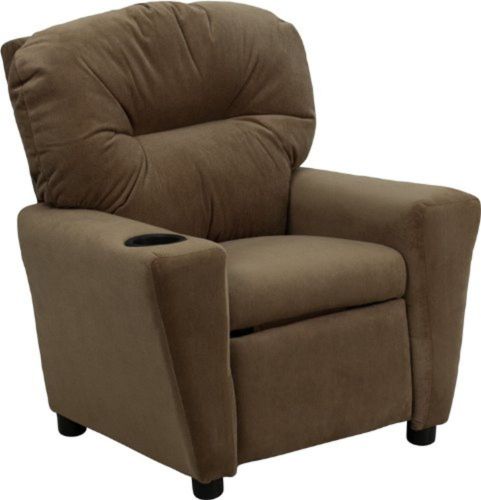 Flash Furniture BT-7950-KID-MIC-BRWN-GG Contemporary Brown Microfiber Kids Re...
