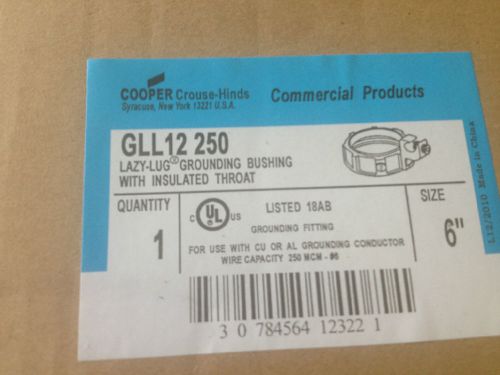 Crouse hinds gll 12 250 grounding locknut - insulated for sale