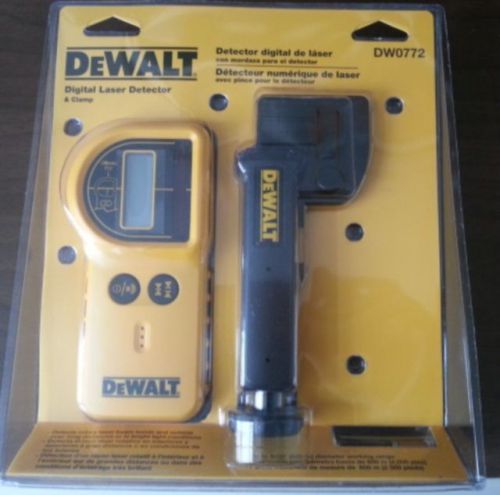 Official dewalt dw0772 digital laser detector and clamp for sale
