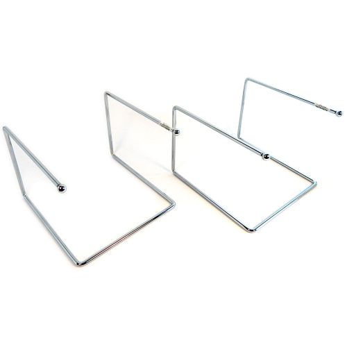 American Craft Lot Of 2 Small Universal Metal Pizza Tray Stands
