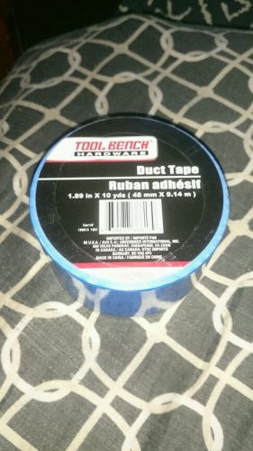 DUCT TAPE blue  TOOL BENCH HARDWARE  blue1.89&#034; X 10 YDS enjoy cool color