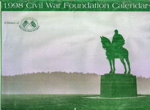 1989 Civil War Foundation Calendar from the Civil War Society in Color