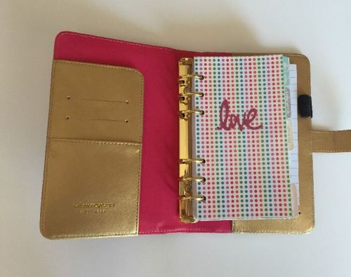 Personal Planner Size Dashboard Dots Pink Glitter Love Webster Pages Filofax?