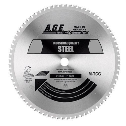 Amana Tool A.G.E. STL355-72 Steel 14&#034;X72tX1&#034; Metalcutting Saw