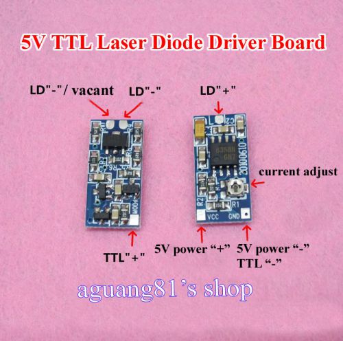 635nm 650nm 808nm 980nm TTL Laser Diode Driver Board Drive 5V Supply 50-300mA
