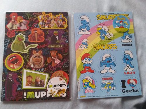 24 brand new Magnets. The muppets (12) and The Smurfs (12). Disney brand