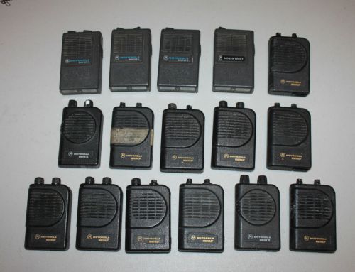 Lot of 16 Motorola Minitor II 2,III 3, and IV 4 Pagers Parts Repairs Not Working