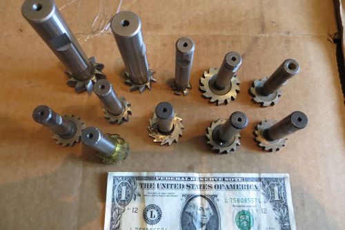 11 Assorted Keyseat Cutters Convex Cutters - Machinist Mill Tools