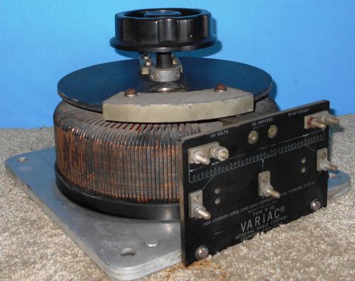 General Radio W50 Variac Variable Transformer Output 0-135VAC 50 Amps 5.75KVA