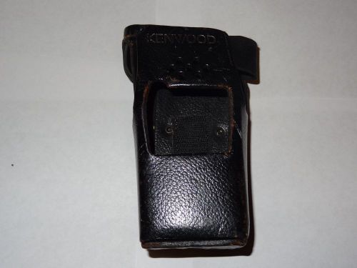 Kenwood black leather portable radio holster for belt-
							
							show original title