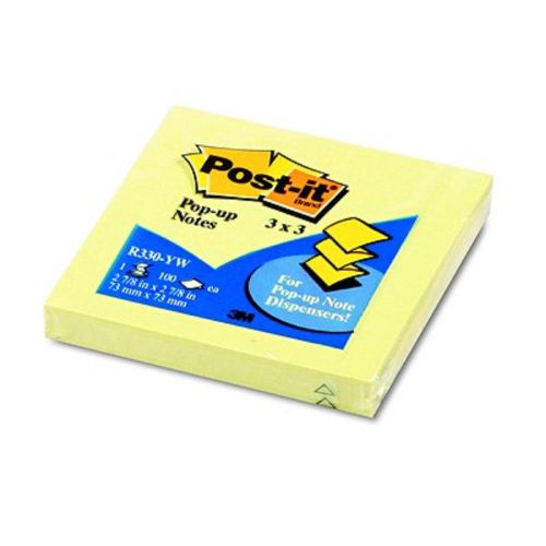 Post-it pop-up note refills, 3&#034; x 3&#034;, 100 sheets - canary for sale