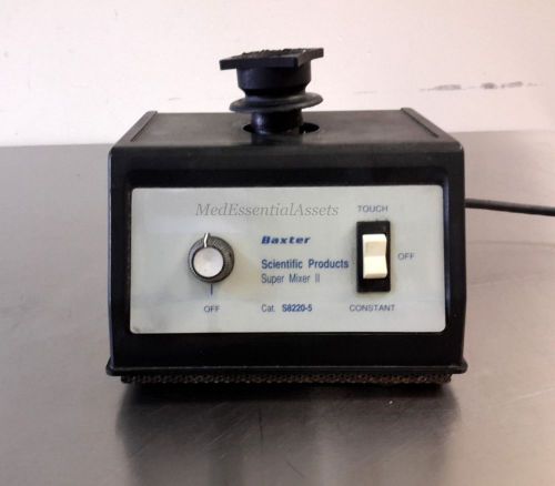 Baxter Lab-Line Variable Speed Super Vortex Mixer II S8220-5 Lab Diagnostic