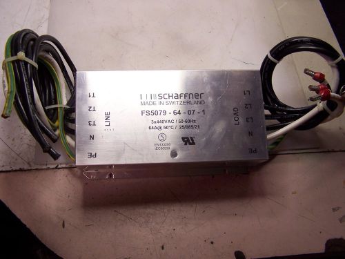 SCHAFFNER 3X440 VAC LINE FILTER FS5079-64-07-1