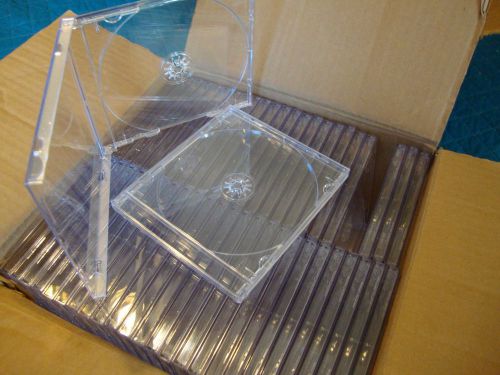 50 NEW Empty Replacement Standard CD Jewel Case  CLEAR tray (FREE SHIPPING)