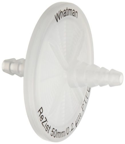 Whatman 10463609 PTFE ReZist Syringe Filter for Air Venting, 50mm, 0.2 Micron (P