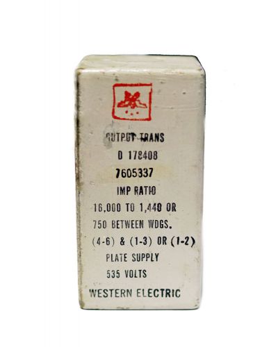 Western Electric Tube Plate Output Transformer  16K  ? : 750  ?