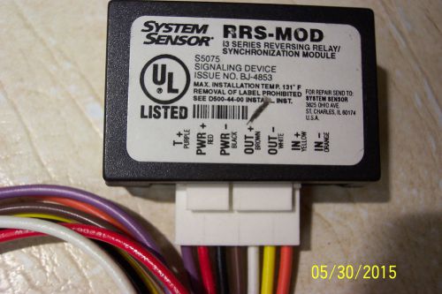 System sensor s5075 rrs-mod 13 series reversing relay/ synchronization module for sale